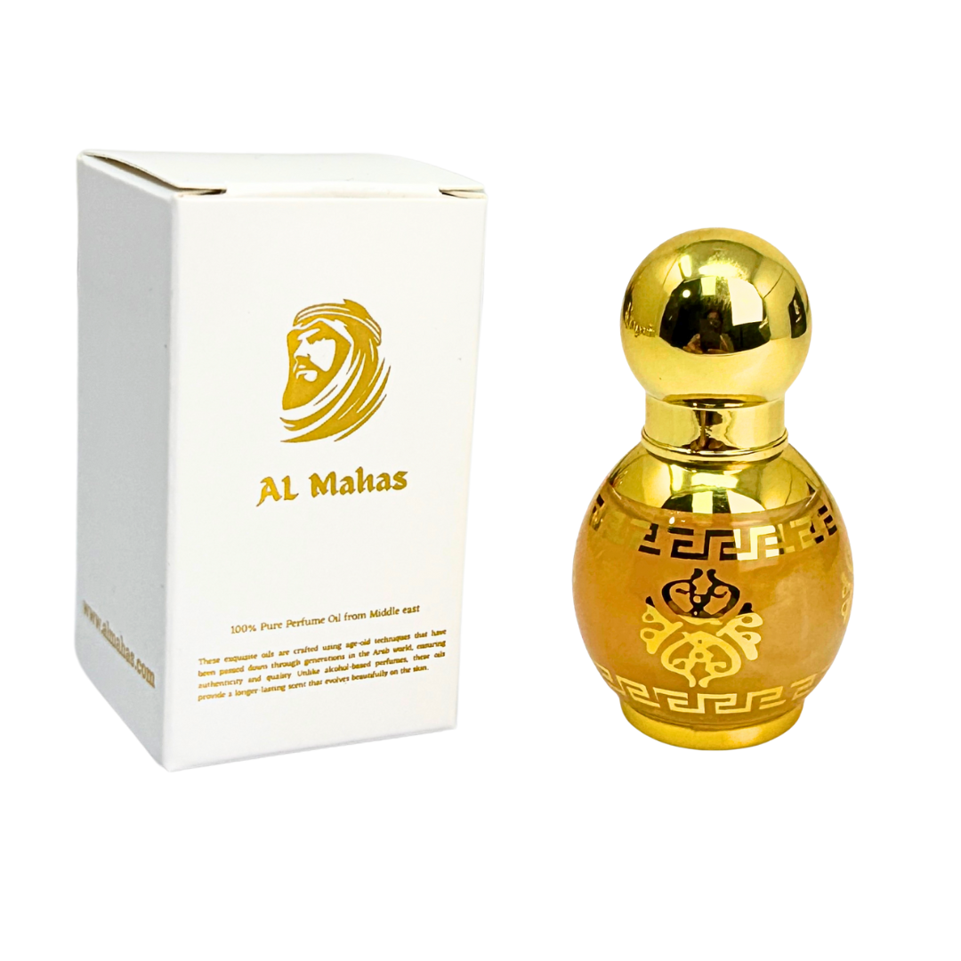 Golden Sand – 10ML Roll-On Perfume Oil Unisex| AL Mahas Perfumes | Sweet & Fruity Oriental Fragrance with Tangerine, Peach, Vanilla, Musk & Amber | Alcohol-Free