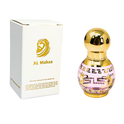 Arabian Rose – 10ML Roll-On Perfume Oil for Women | AL Mahas Perfumes | Floral & Fruity Fragrance with Peach, Blackberry, Taif Rose, Ylang-Ylang, Amber & Sandalwood | Alcohol-Free
