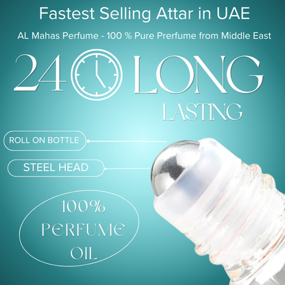 Golden Sand – 10ML Roll-On Perfume Oil Unisex| AL Mahas Perfumes | Sweet & Fruity Oriental Fragrance with Tangerine, Peach, Vanilla, Musk & Amber | Alcohol-Free